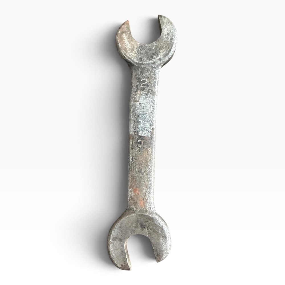 Nash Antique Double Open End Wrench #2 Forged Metal Industrial Tool Vintage